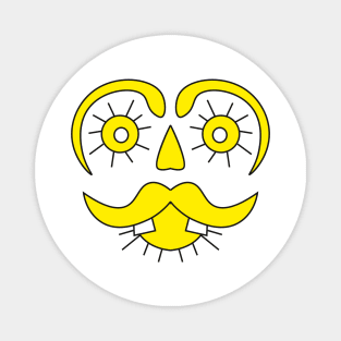 Mister sunface funny character face Magnet